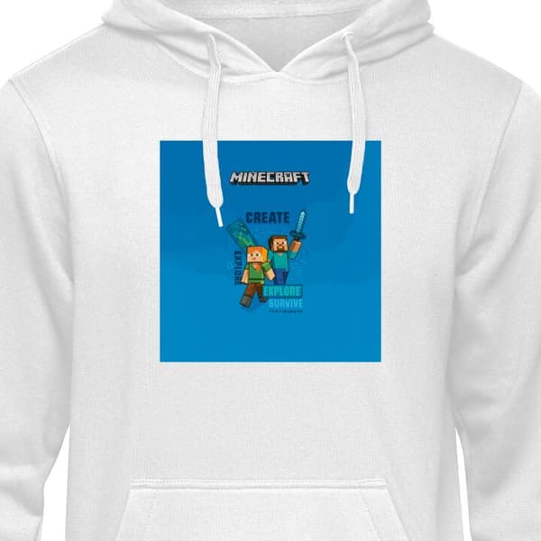 Hættetrøje til Børn | Behagelig Børne-Hoodie Minecraft Huler