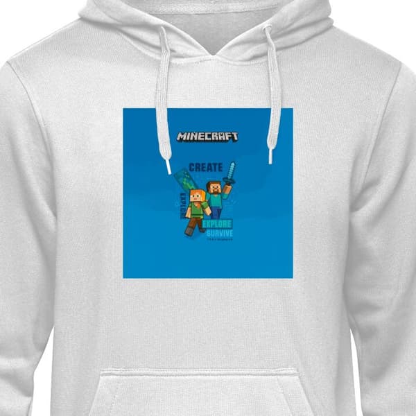 Hættetrøje til Børn | Behagelig Børne-Hoodie Minecraft Huler