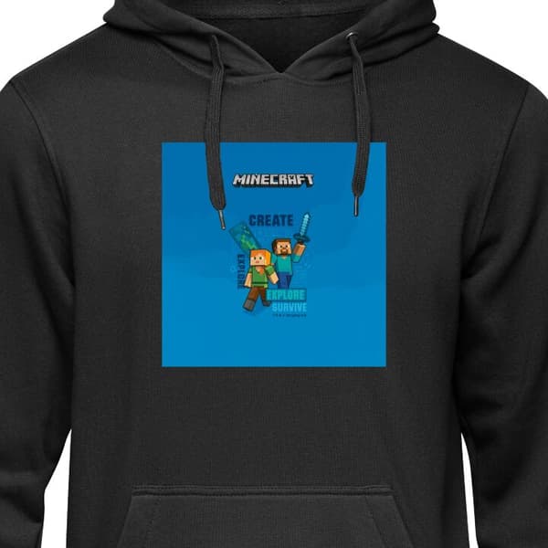 Hættetrøje til Børn | Behagelig Børne-Hoodie Minecraft Huler