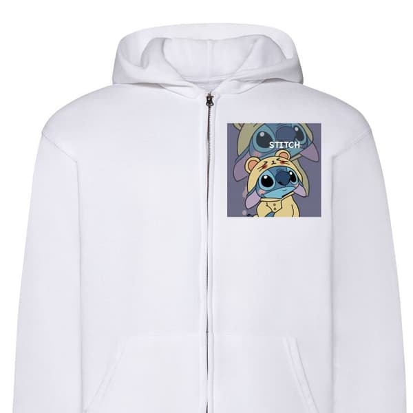 Hættetrøje med Lynlås | Zip-Hoodie til Voksen Sying