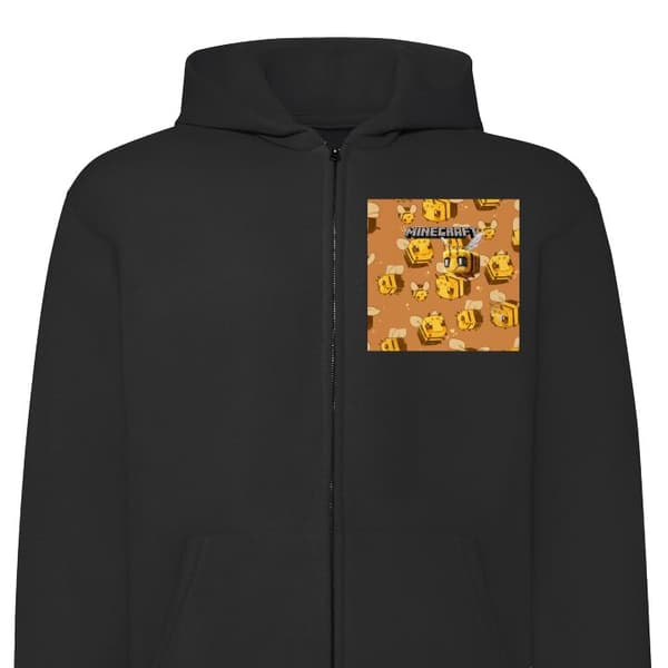 Hettegenser med Glidelås | Zip-Hettegenser for Voksen Minecraf