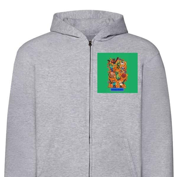Huvtröja med Dragkedja | Zip-Hoodie för Vuxen Minecraft