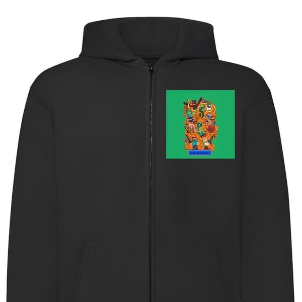 Hættetrøje med Lynlås | Zip-Hoodie til Voksen Minecraft