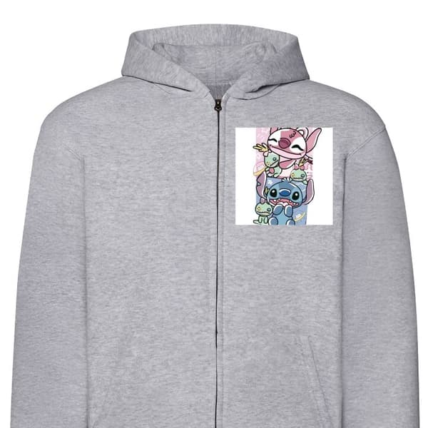 Hettegenser med Glidelås | Zip-Hettegenser for Voksen Stitch
