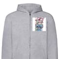 Miniatyrbilde 1 av 2: Hettegenser med Glidelås | Zip-Hettegenser for Voksen Stitch