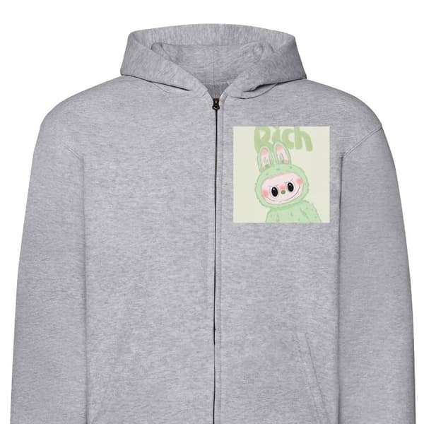 Hættetrøje med Lynlås | Zip-Hoodie til Voksen Pop mart labubu