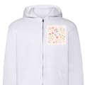 Miniatyrbild 1 av 2: Huvtröja med Dragkedja | Zip-Hoodie för Vuxen Blommor