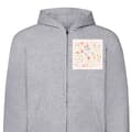 Miniatyrbild 1 av 2: Huvtröja med Dragkedja | Zip-Hoodie för Vuxen Blommor