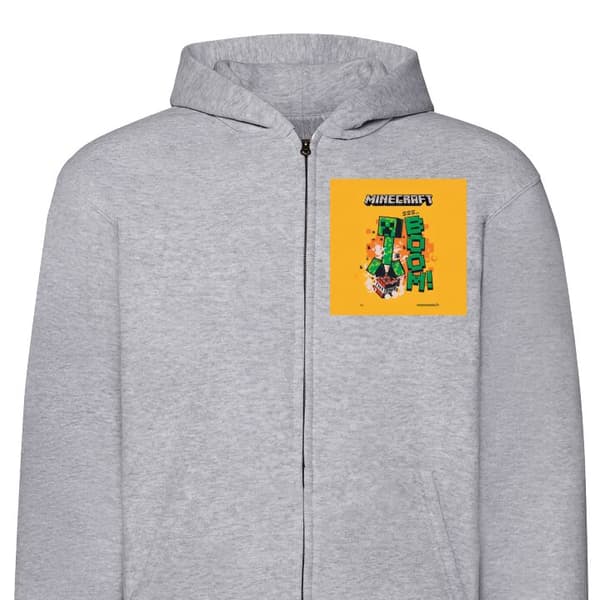Barn Zip Hoodie | Varm och Stilren hoodie med dragkedja Minecr