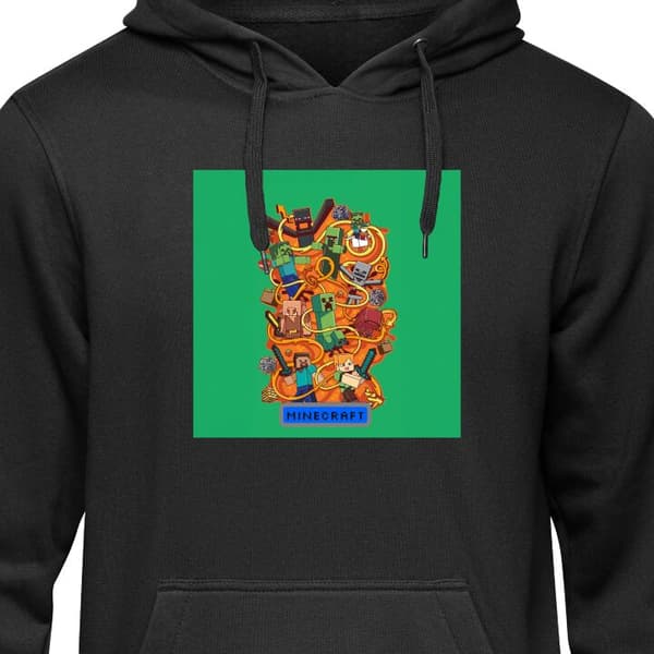 Klassisk Hoodie | Hættetrøje til Voksne Minecraft