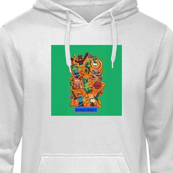 Klassisk Hoodie | Hættetrøje til Voksne Minecraft