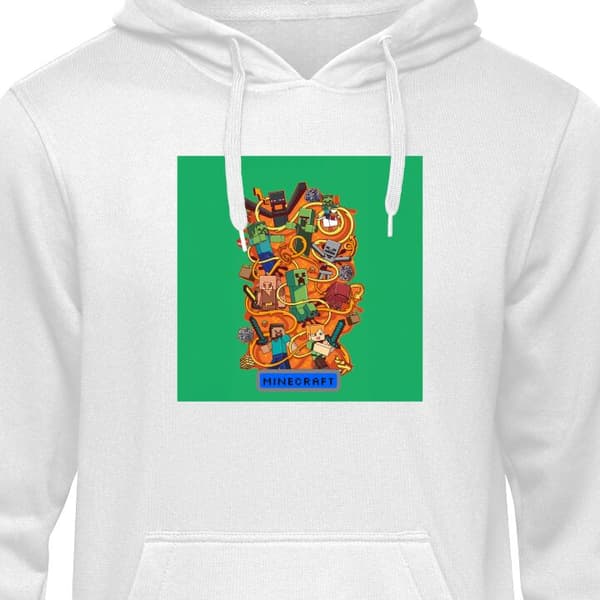 Klassisk Hoodie | Hættetrøje til Voksne Minecraft