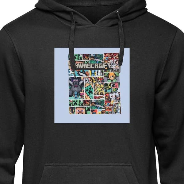 Klassisk Hoodie | Huvtröja för Vuxna Minecraft Art