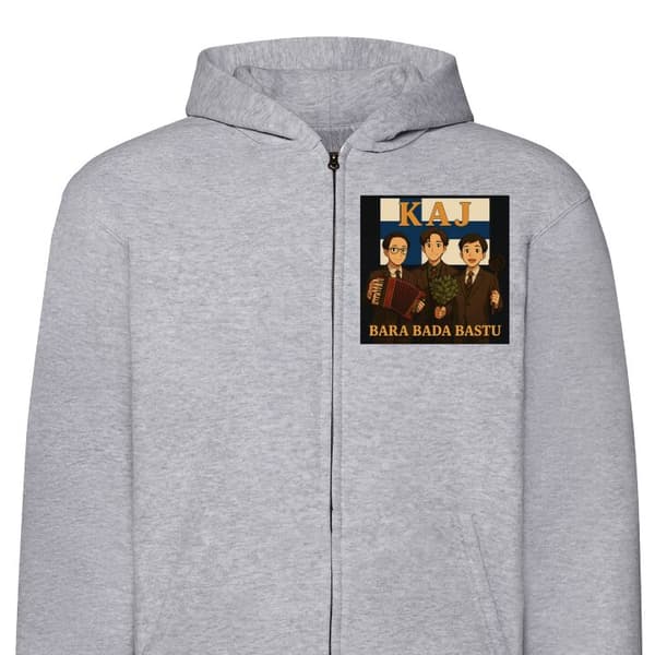 Huvtröja med Dragkedja | Zip-Hoodie för Vuxen Bara bada bastu
