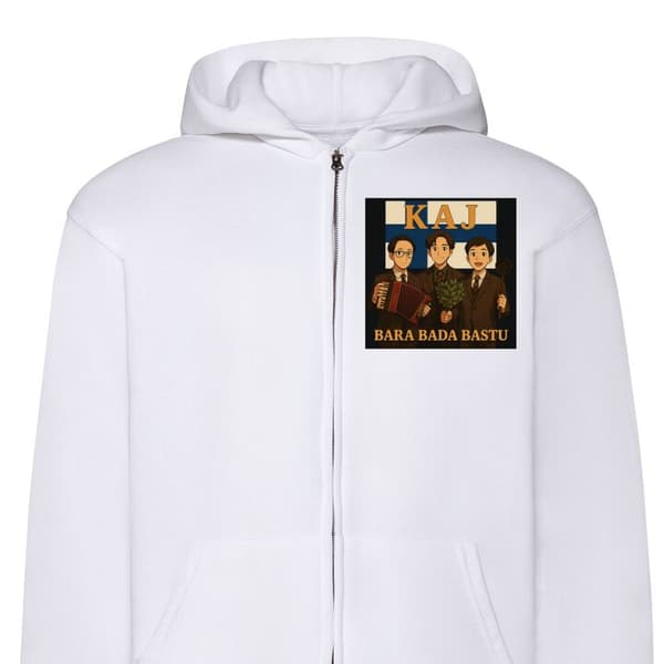Huvtröja med Dragkedja | Zip-Hoodie för Vuxen Bara bada bastu