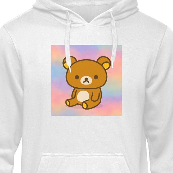 Klassisk Hoodie | Hættetrøje til Voksne Kawaii Sanrio Rilakkum