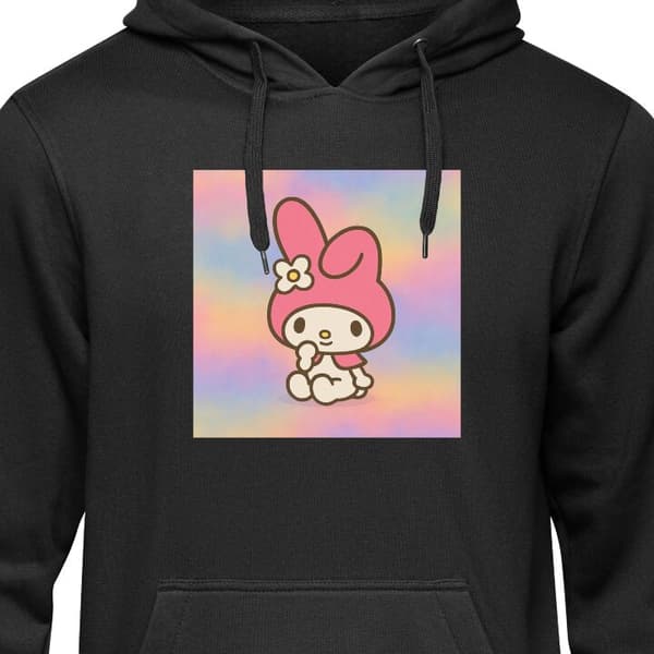 Klassisk Hoodie | Huvtröja för Vuxna Kawaii Sanrio My Melody Svart XX-Large