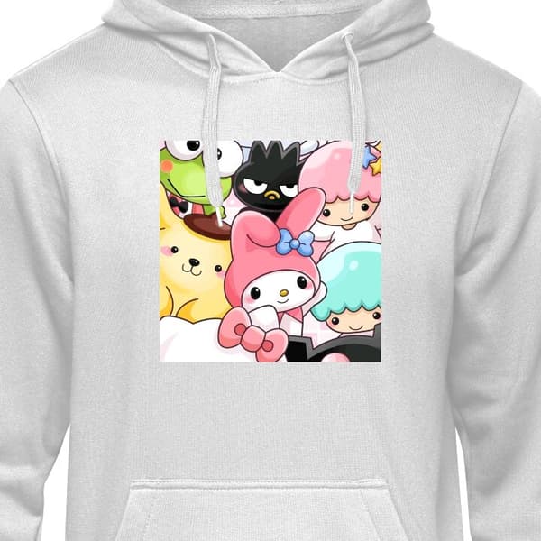 Klassisk Hoodie | Hættetrøje til Voksne Kawaii Sanrio Crew