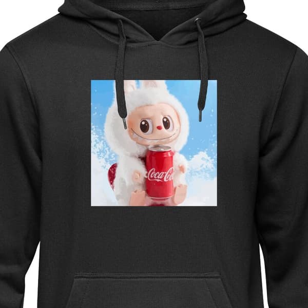 Klassisk Hoodie | Huvtröja för Vuxna Labubu Summer Edition
