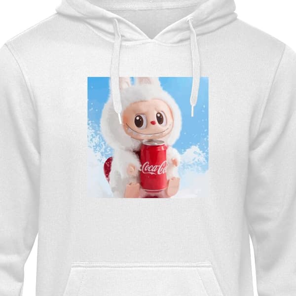 Klassisk Hoodie | Huvtröja för Vuxna Labubu Summer Edition