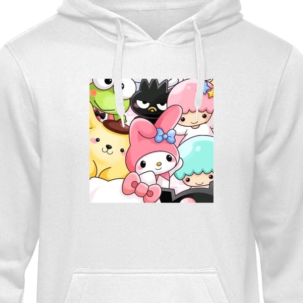 Hættetrøje til Børn | Behagelig Børne-Hoodie Kawaii Sanrio Cre Hvid 9-11 År