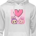 Miniatyrbillede 1 af 9: Hættetrøje til Børn | Behagelig Børne-Hoodie Labubu Pink Monst