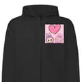 Miniatyrbillede 1 af 2: Hættetrøje med Lynlås | Zip-Hoodie til Voksen Labubu Pink Mons