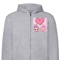 Miniatyrbillede 1 af 2: Hættetrøje med Lynlås | Zip-Hoodie til Voksen Labubu Pink Mons