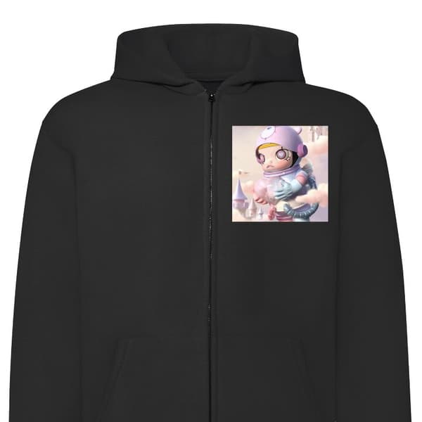 Hettegenser med Glidelås | Zip-Hettegenser for Voksen Mega Space Molly Care Bears-serien - Share Bear utgave