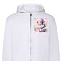 Miniatyrbilde 1 av 2: Hettegenser med Glidelås | Zip-Hettegenser for Voksen Mega Space Molly Care Bears-serien - Share Bear utgave