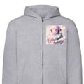 Miniatyrbilde 1 av 2: Hettegenser med Glidelås | Zip-Hettegenser for Voksen Mega Space Molly Care Bears-serien - Share Bear utgave