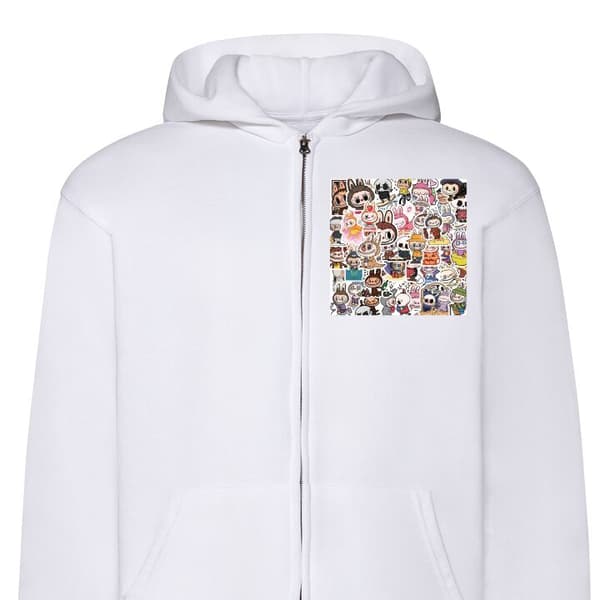 Hættetrøje med Lynlås | Zip-Hoodie til Voksen Labubu All-Stars – POP MART Special