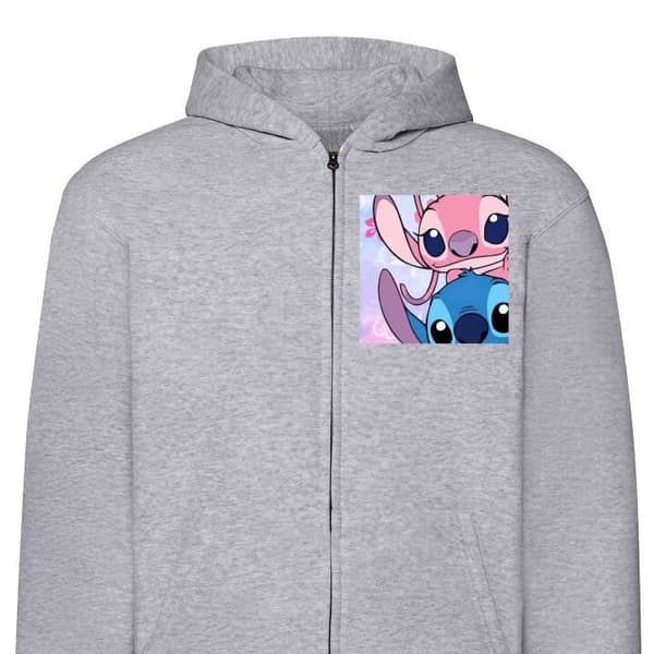Hettegenser med Glidelås | Zip-Hettegenser for Voksen Stitch & Angel