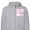 Miniatyrbild 1 av 2: Huvtröja med Dragkedja | Zip-Hoodie för Vuxen Labubu Bunny Ser