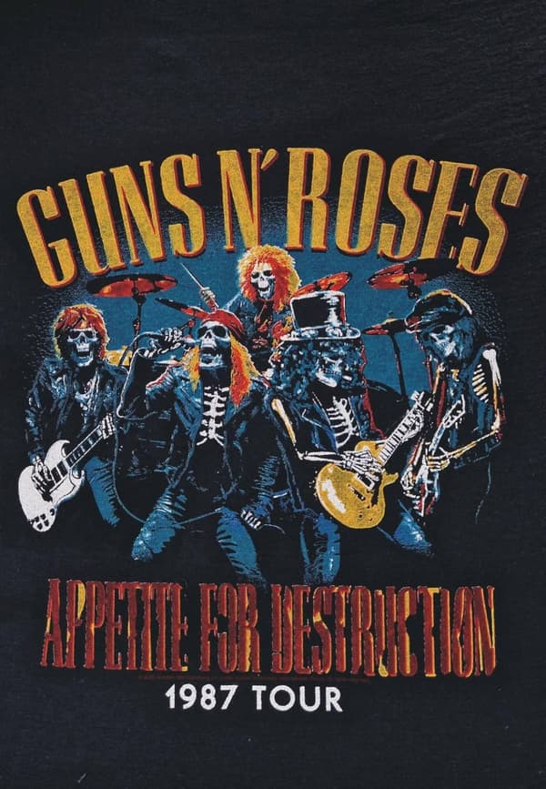 Guns n´Roses Appetite for destruction live skulls 1987 Huppari