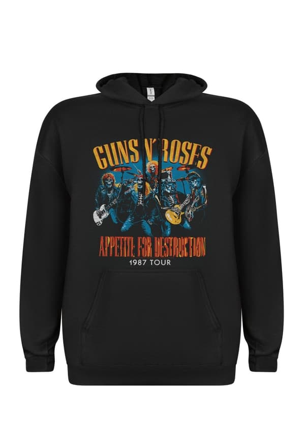 Guns n´Roses Appetite for destruction live skulls 1987 Huppari Musta XX-Largre