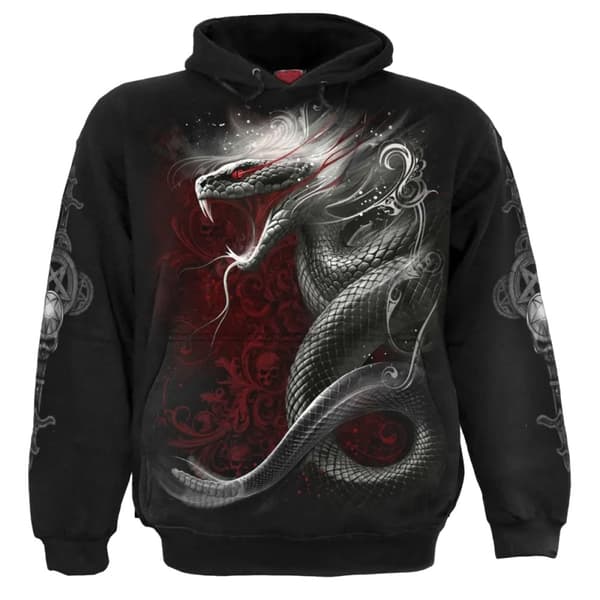 Spiral Direct Unisex Adult Gothic Serpent Hoodie CDON
