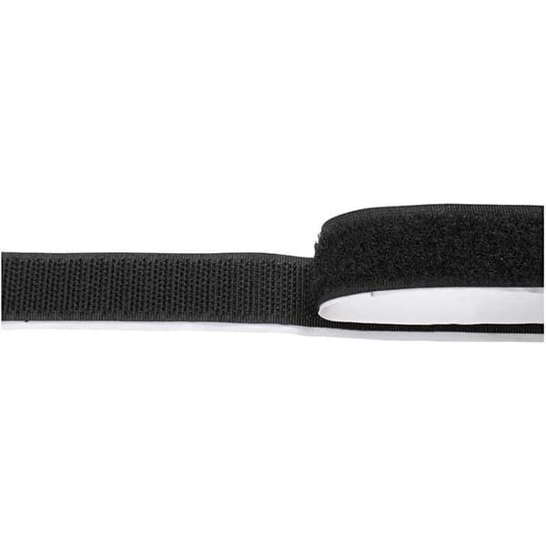 Kardborreband Självhäftande Svart - 20mm - 5 meter