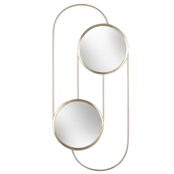 Yard Abstrakt vægspejl Brass 65cm x 30cm