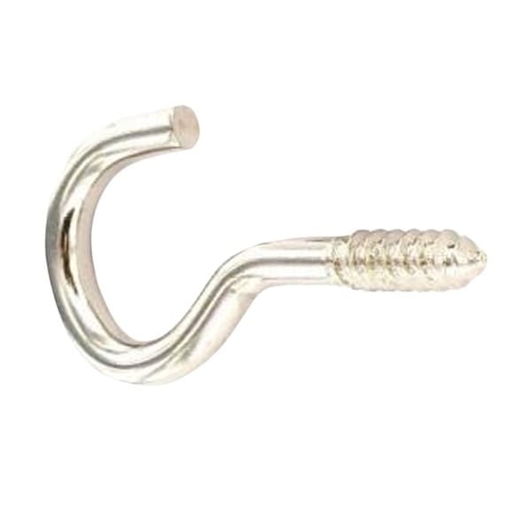 Securpak Nickel Plated Curtain Hooks (Pack of 50) Silver One Size
