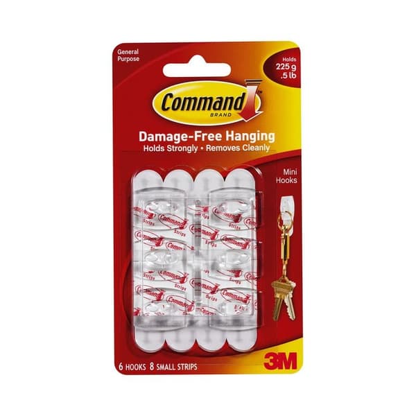 Command Minikrokar (6 st) White One Size