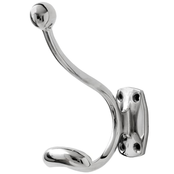 Hill Interiors Krom enkelt krog til bøjle med garderobe Silver One Size