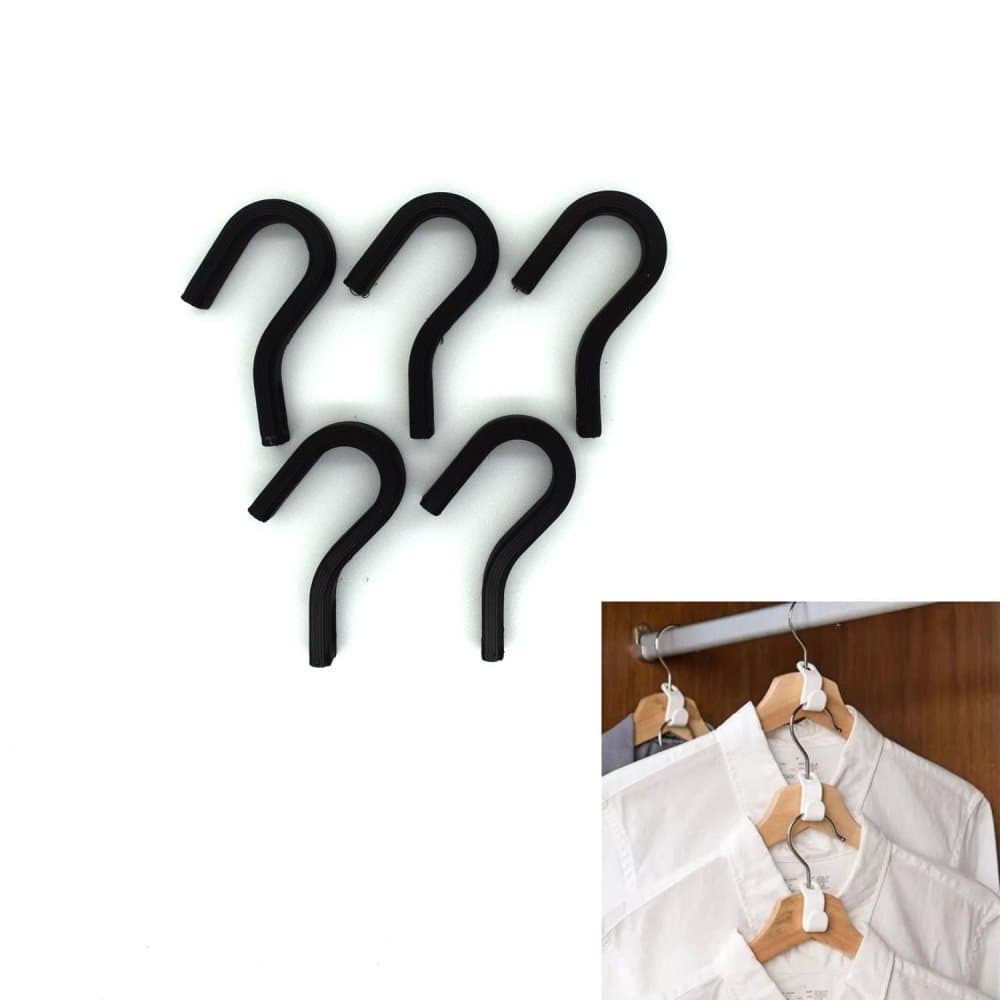5x garderob klädhängare krok platsbesparande
