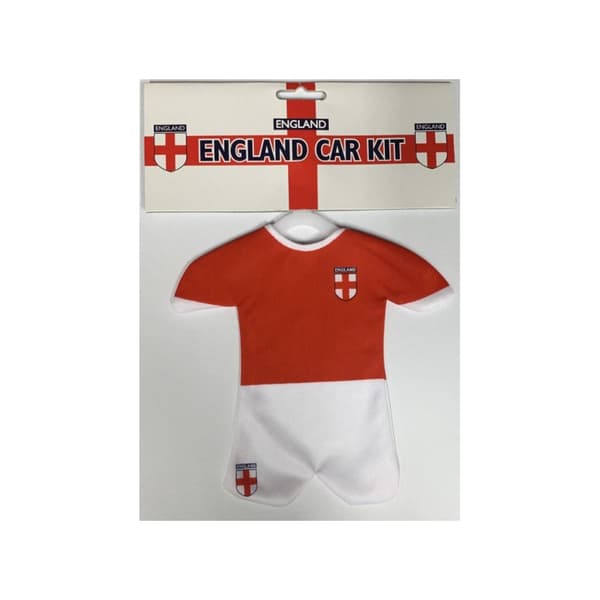 England Mini Car Mirror Decoration Red/White One Size