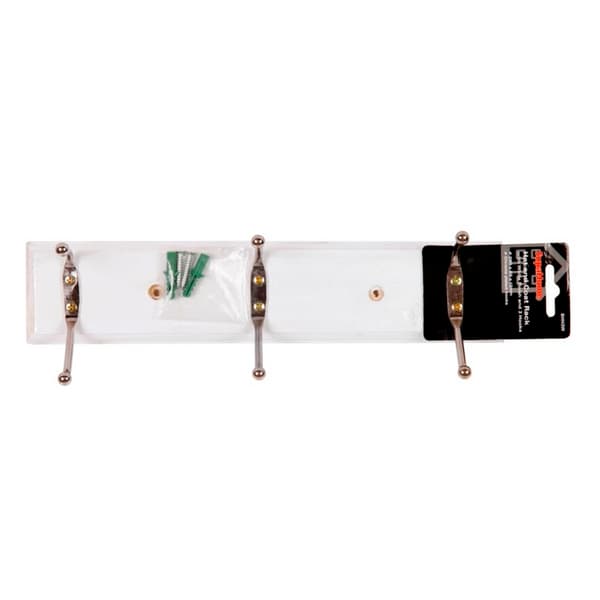 SupaHome Coat Hooks White/Silver One Size