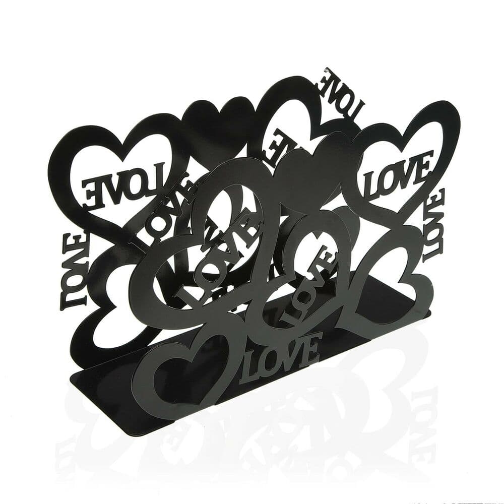 Tidningsställ Versa Cozy Svart Metall Järn (10 x 20 x 30 cm)