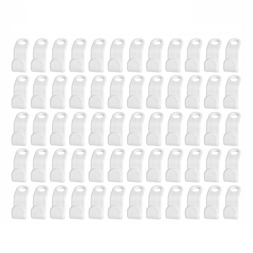 60x Krokar för Galgar - Vit