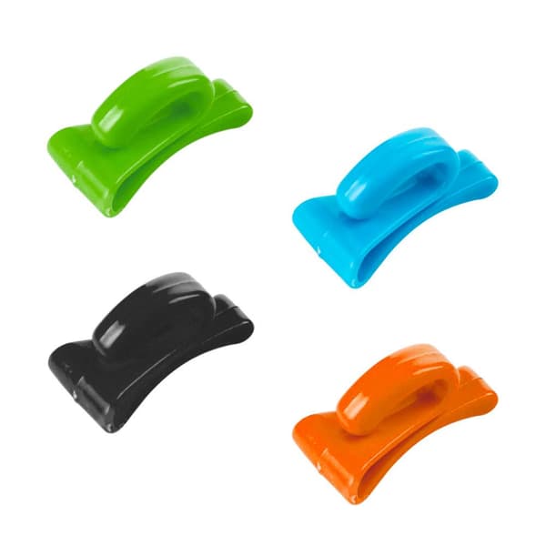 4x Taskekroge - Assorterede farver