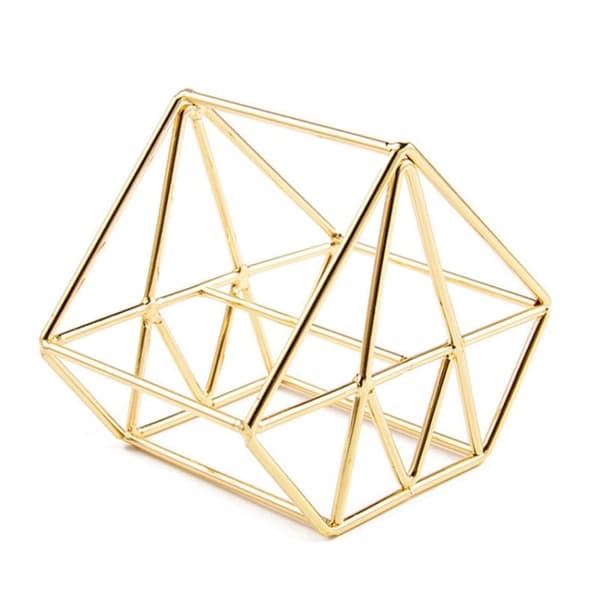 5 ST Beauty Egg Hylla Förvaringsbox Rack Puff Makeup Svampägg Dammtät fäste, Modell: Diamant (Guld)
