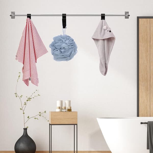 Y-krok för Badrum - Svart Aluminium - 5 st